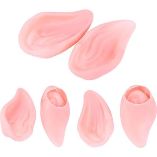 1 Pair Halloween Latex Fairy Pixie Goblin Elf Ears Soft Pointed Prosthesis Tips Themed Party Cosplay Costume Accessories