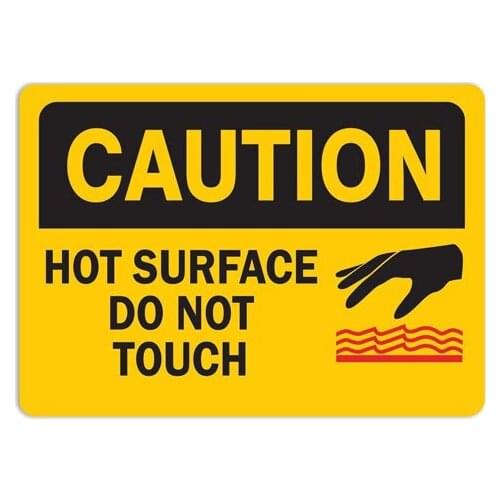 Hot Surface Care Do Not Touch Custom Auto Stickers Pvc Decoration Car Accessories Window Decals Waterproof 15cm*11cm