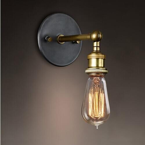 Loft rh vintage single head wall lamp personalized wall lights