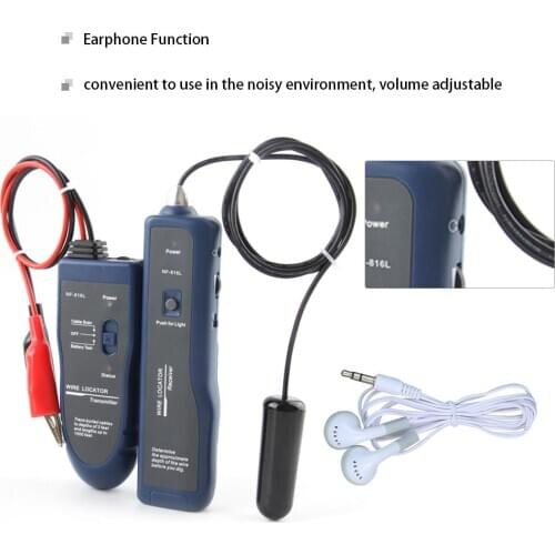 Underground Wire Locator NF-816L Cable Detection Instrument Concealed Wiring Line Finder Rechargeable Wire Finder 24