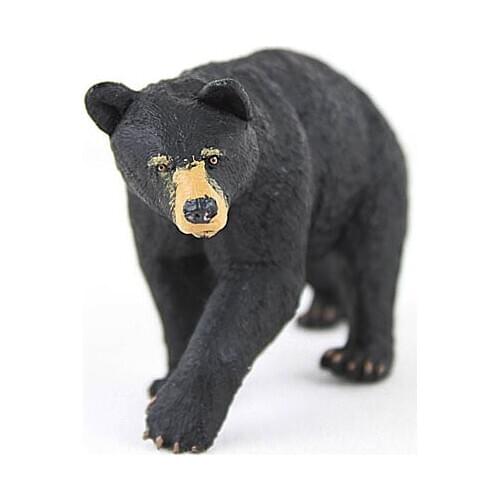 Plastic pvc figure model toy black bear