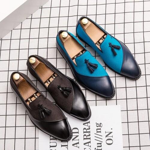 2021 New Shoes Men Fashion Soft Moccasins Men Loafers High Quality Leather Tassel Shoes Mens Flats Driving Shoes Big Size 48