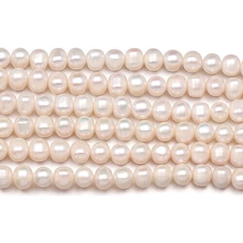 New AA natural freshwater pearl pink irregular pearl beads used for jewelry making DIY bracelet necklace Size 8-9mm