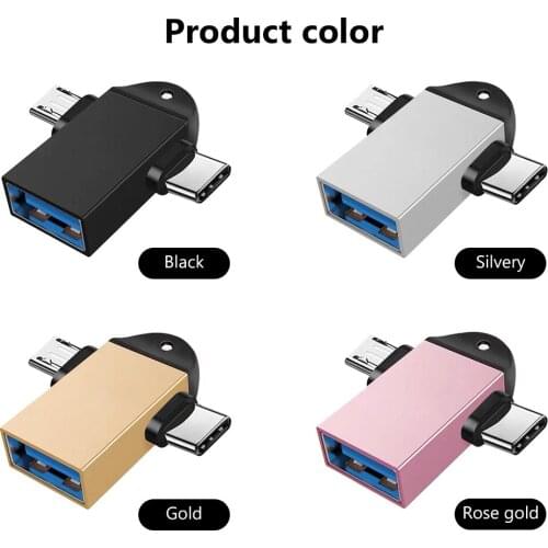 Otg Type C Adapter 2 In 1 Otg Micro Usb Converter Usb C 3.0 Flash Disk Mouse Connector For Smartphone Android Usb Plug