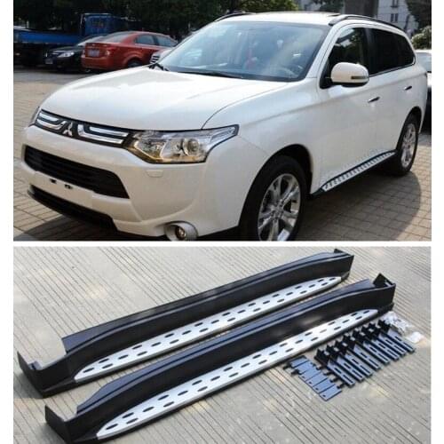High quality Aluminum alloy Running Boards Side Step Bar Pedals Fits For Mitsubishi Outlander 2013 2014 2015 2016 2017 2018 2019