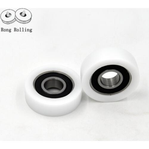 15*48*15 2 inch 6202RS Rubber-coated bearing bore 15mm,roller diameter 48mm,thickness 15mm, POM material,bearing steel bearing