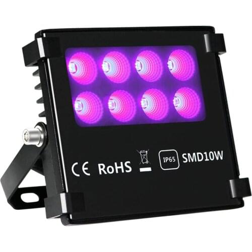[Seven Neon]AC85-265V IP65 10W Black Light UV Lights,DJ Disco Night Club,Party,Neon Glow,UV Ink Curing, Fluorescent Effect light