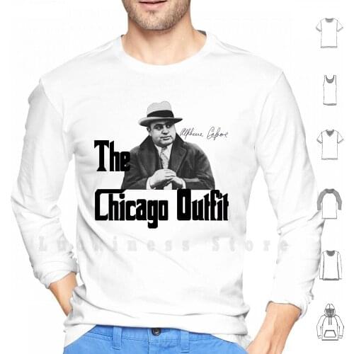 Capone Chicago Outfit Mafia Gangster Godfather Hoodie Long Sleeve Gangster Mafia Gangsters Criminal Not To Go Police