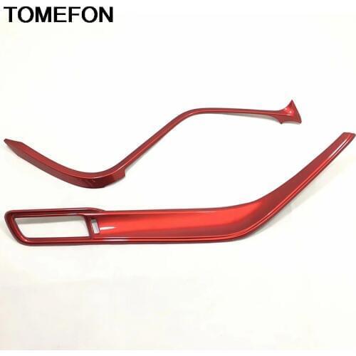 TOMEFON For Toyota Camry XV70 2017 2018 2019 LHD Central Console Decoration Strip Cover Trim Moulding Interior Accessories ABS