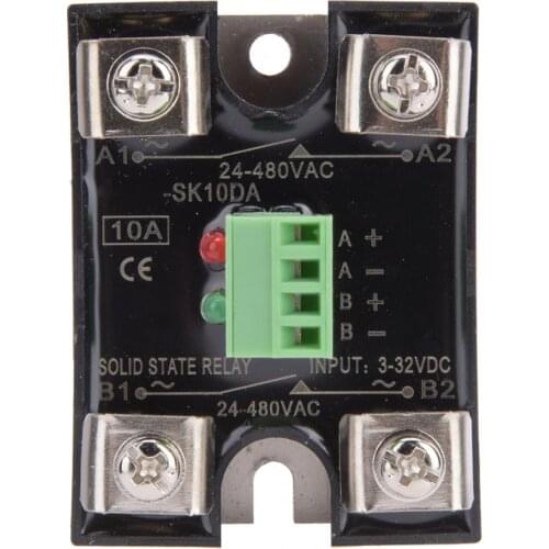 SSR 24-480VAC 10A / 25A / 40A Solid State Relay Dual Channel DC Control Dual Channel AC Single Phase