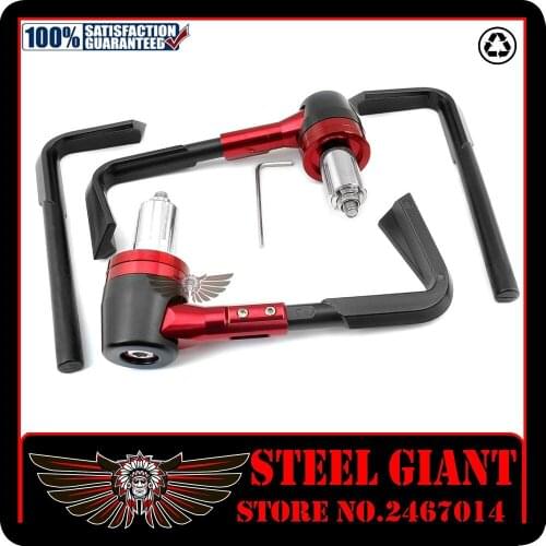 Universal 7/8" 22mm Pro Brake Clutch Levers Protector Brush Motorcycle Proguard System Guard CNC Protect Guard Aluminum& ABS New