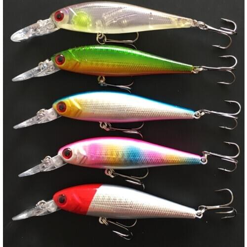 1 Pieces Sale Fishing Minnow Lure Factory Price Topwater Float Small Tongue Board Lures 10g 10cm