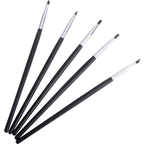 5pcs Dental Resin Brush Pens Dental Shaping Silicone Tooth Tool For Adhesive Composite Cement Porcelain Teeth Dentist Tools Hot