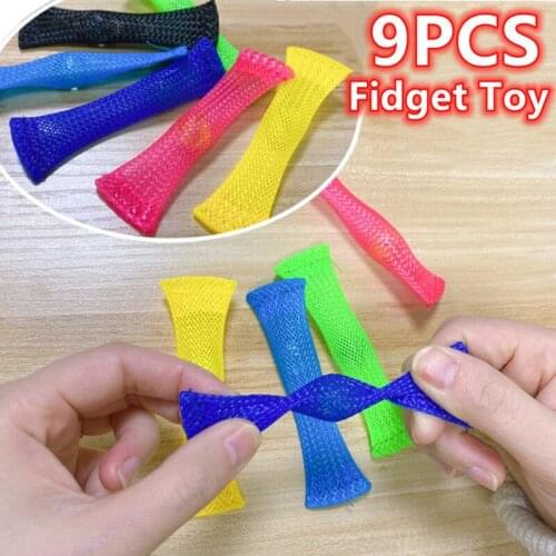 9PCS EDC Stress Relief Hand Fidget Toys Marbles Ball Sensory Toy Autism ADHD Anxiety Therapy Toys