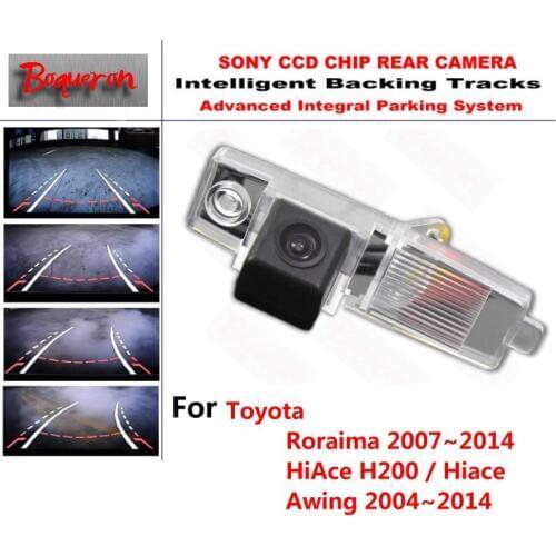 For Toyota Roraima HiAce H200 Hiace Awing CCD Car Backup Parking Camera Intelligent Tracks Dynamic Guidance Rear View Camera