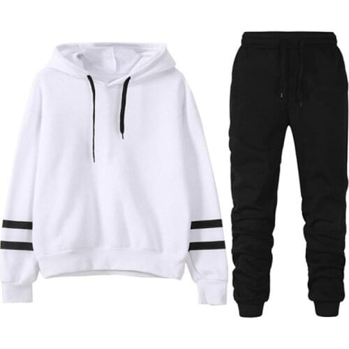 Brand Casual Hoodies Sets New Mens Hoodies + Pants Two-Piece Womens Oversized Hoodie Hooded Sweatshirts Free Shipping
