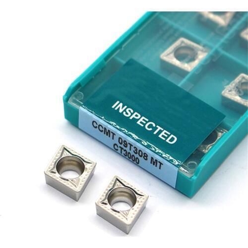 CCMT09T308 MT CT3000 10PCS External Turning Tools Cermet Grade Carbide insert Lathe cutter Tool Tokarnyy turning insert