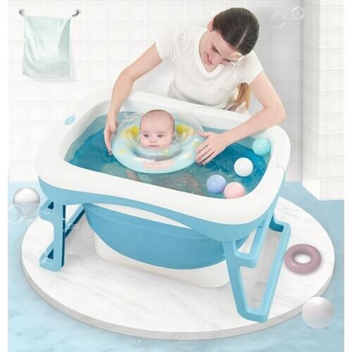 Baby Bath Tub Baby Tub Children Bath Barrel Folding Bath Can Swim Home Bath Barrel Newborn Large