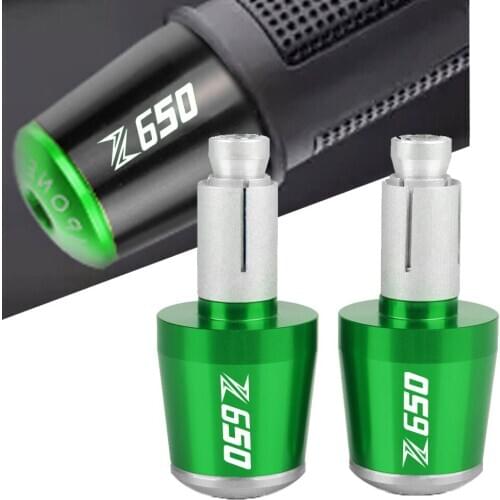 FOR KAWASAKI Z650 Z 650 2016-2020 Motorcycle 7/8'' 22MM CNC Handlebar End Moto Grip Ends Plus Handle Bar Grips Ends Tips Caps