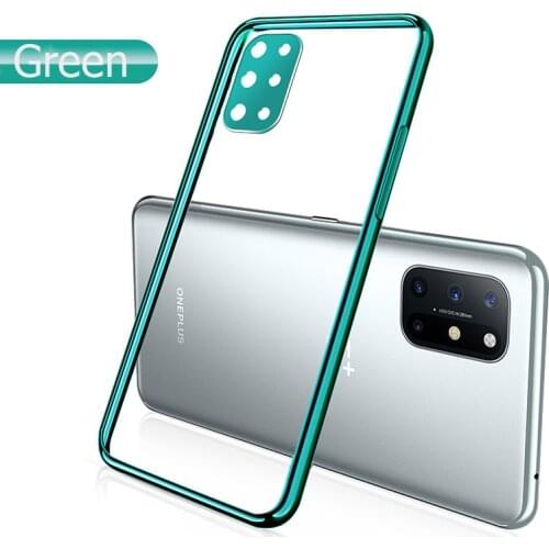 For OnePlus 8T Case Luxury Plating Soft Clear Pretty Camera Protection Cover For One Plus 8T Phone Cases