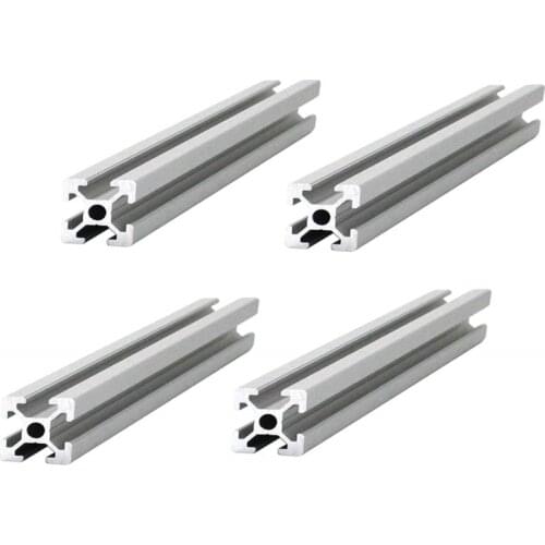 4pcs 2020 Aluminum Profile Extrusion 300mm Length Linear Rail 100mm 200 300mm 400mm 500mm 600mm for DIY 3D Printer Workbench CNC