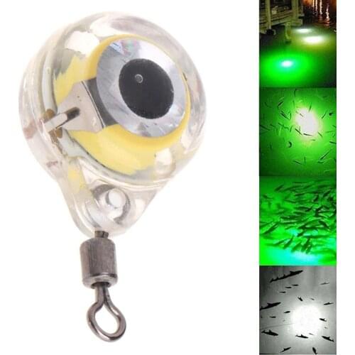 Eye Shape Mini Fish Luring Night Fishing Bright LED Underwater Light Tackle Tool Winter Outdoor Night Fishing Accessories