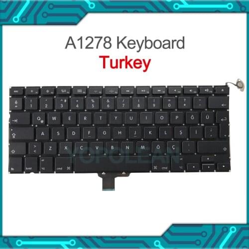 New A1278 Turkey Keyboard For Macbook Pro 13" 2009 2010 2011 2012 Year