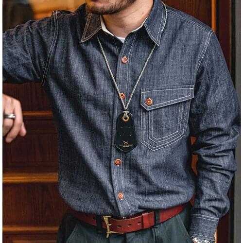 Мужские джинсовые рубашки Maden China At AliExpress