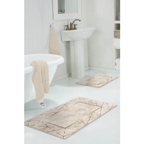 Gold Digital Bath Mat Closet Set 2-Mat Set stylish beautiful flashy decorative useful quite high quality and special