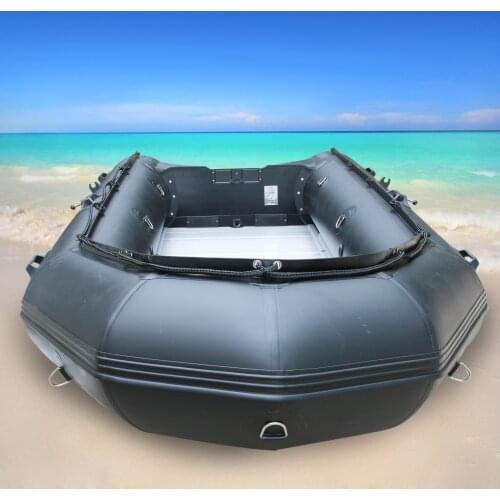 GTS 360 6 People Aluminum Floor Dingy Raft Inflatable Boat Fishing PVC