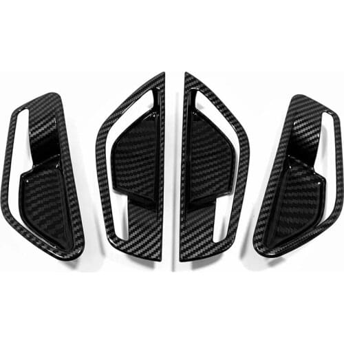 For Hyundai Elantra 2020 2021 Door Handle Bowl Inner Door Bowl Sticker Side Door Bowl Protector Carbon Fibre Car Accessories