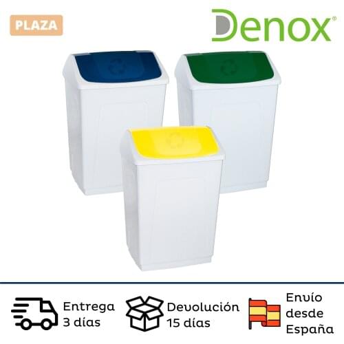 Tilting bin 55 litres/DENOX unit 42x32x62 cm with lid in various colors