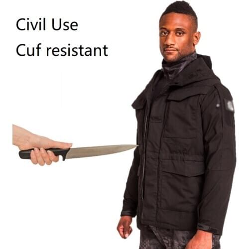 New Self Defense Anti cut outwear swat police stab-resistant hooded outfit tactical cut-off jacket bodyguard anti cutted clothes