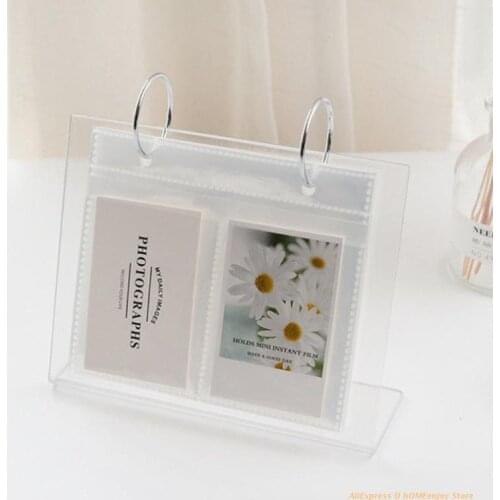 Desktop Photo Album Binder Acrylic Tabletop Flip Photo Frame Photo Displays Dropship