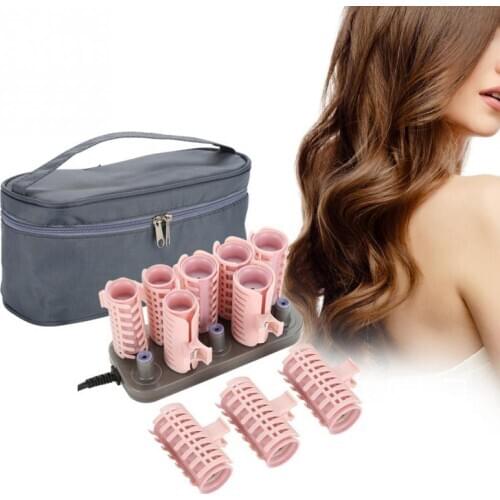 10 Pcs/Set Hair Heat Rollers Electric Hair Curly Styling Sticks Tools Women Hairdressing Curlers Accessories Massage Heat Roller