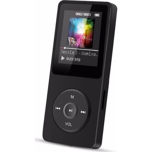 Binful 8GB & 70 Hours Playback MP3 Lossless Sound Music Player (Supports up to 128GB)