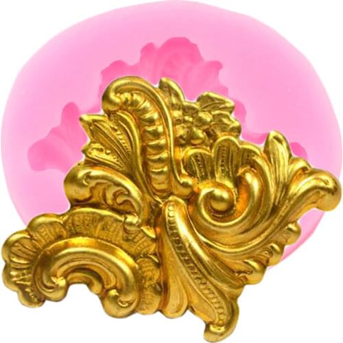 Scroll Relief Silicone Mold Chocolate Fondant Cake Decorating Tools DIY Cupcake Baking Mould Polymer Clay Candy Resin Moulds
