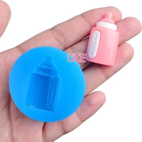 FYL668U 32.1mm x 18.2mm Babys Bottle Silicone Mold Fondant Cake Decoration Candy Resin Clay Earrings Necklace Craft Soap Candle