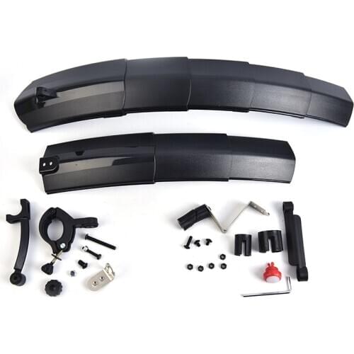 Telescopic Mudguard Fender Ultralight Folding With Taillight Bike Kit Mudguard Bicycle Front Rear Fender For Road Bike Mud Guard