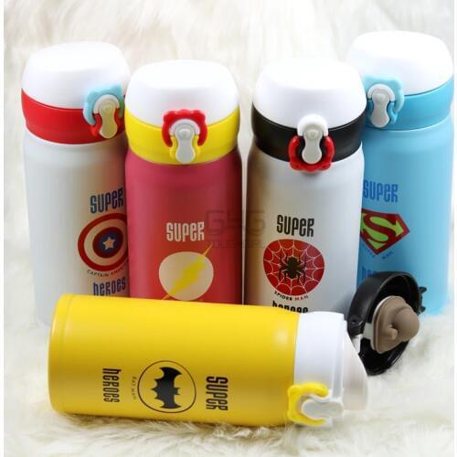 350ML Cute Stainless Steel Vacuum Flask for Kids Girls Men Water Bottle Cartoon Garrafa Termica Thermo Mug Thermos