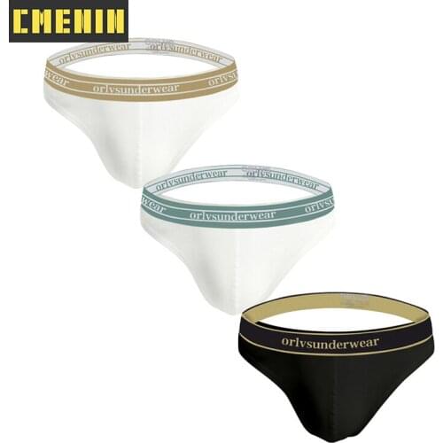 3PCS U Convex Cotton Breathable Mens Briefs Underwear Shorts sissy Mens Underwear Sexy Gay Men Underwear Bikini Men Briefs Gay