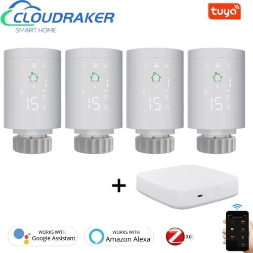 NEW ARRIVAL Tuya ZigBee3.0 Smart Radiator Actuator Programmable Thermostatic Valve Temperature Controller 2MQTT Setup With Alexa