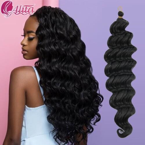 Crochet Hair Crochet Braid Deep Twist Hair Deep Wave Synthetic Hair 22 Inch Braiding Bulk Crochet Braid Hair Extensions Braids