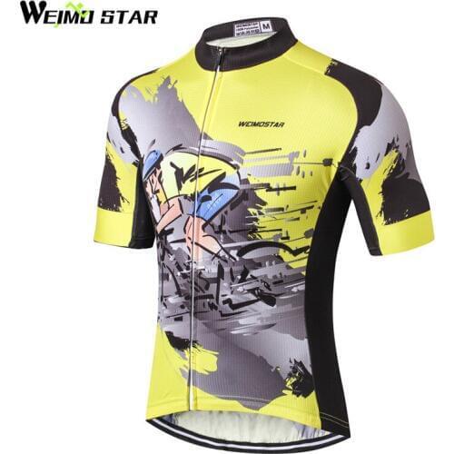 Weimostar Cycling Jersey Men Tops 2017 pro team Cycling Clothing Summer Short MTB Bike Jersey Bicycle Clothes Ropa Ciclismo