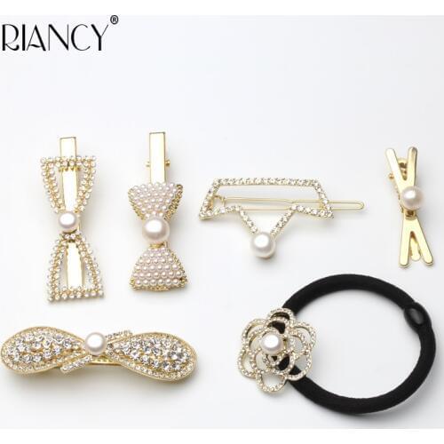 2019 NEW Fashion Natural freshwater white Pearl Hair Clip Side hairpin girl hairpin child girl accessories headdress clip female