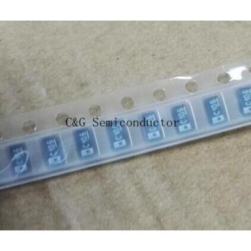 100PCS 10uF 16V A 3216 Chip SMD Tantalum Capacitor Capacitors black