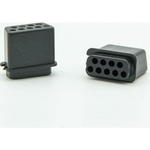 100pcs Male plug connector jack 9P6 plug 9 hole for controller replair use