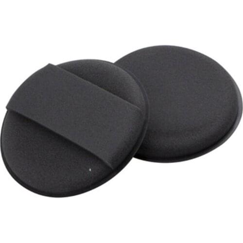 2PCS Car Polishing Cleaning Hand-held Round Waxing Sponge Black Beauty Cleaning Waxing Sponge Diameter 10CM Car Polishing Tools