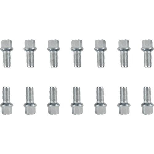 8D0601139D 16pcs Wheel Lug Bolts For V-W Golf J-etta Passat AU-DI S3 S4 S5 S6 S8 TT A4 M14*1.5*27 8D0 601 139 D