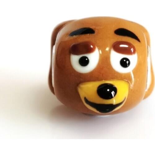 Round Beads 925 Sterling Silver Animal Murano Glass Bead Fit European Bracelet Bangle Jewelry Accessories Round Beads